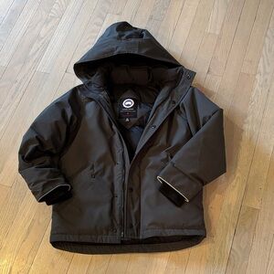 Canada Goose Black Hooded Insulated Jacket